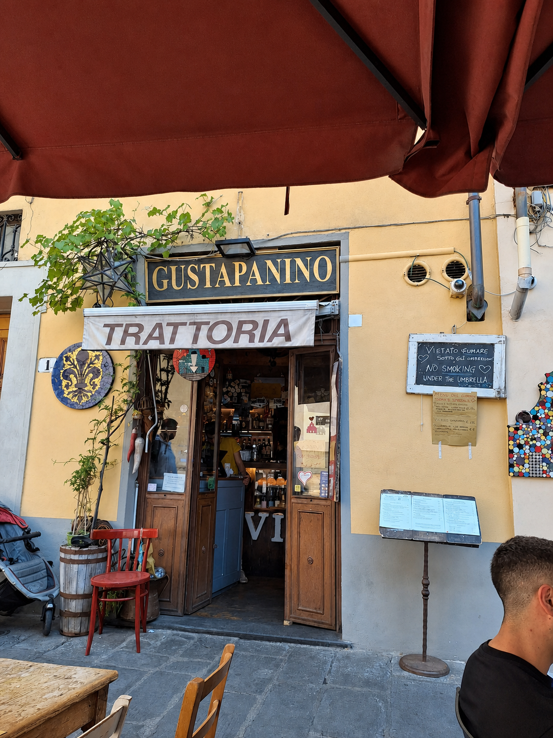 Gustapanino facade on Piazza Santo Spirito